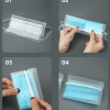 Clevere Faltbox zur Aufbewahrung von einer Einweg-Hygienemaske (2er/5er/10er-Set) – Bild 3