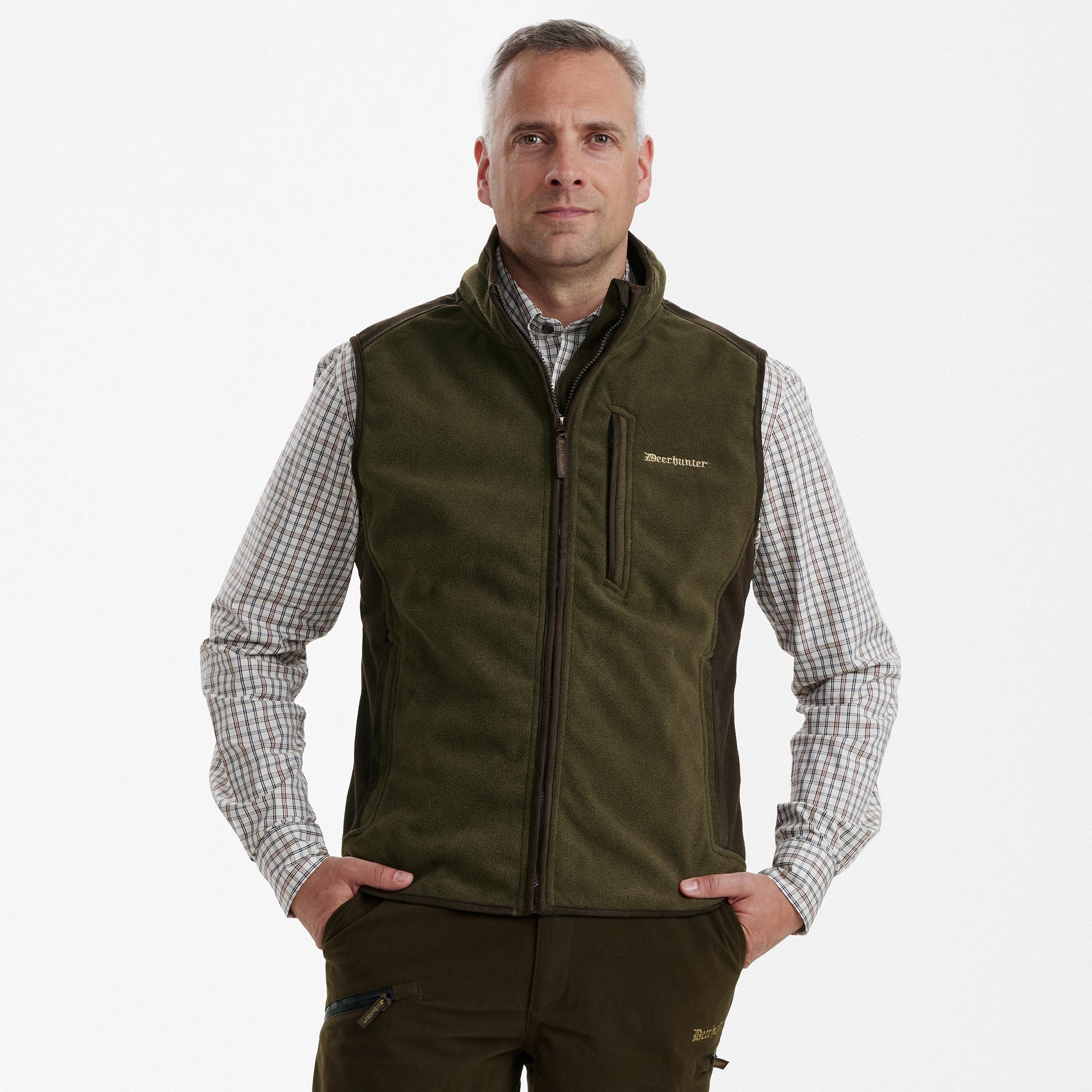Deerhunter Gamekeeper Bonded Fleece Weste 4515